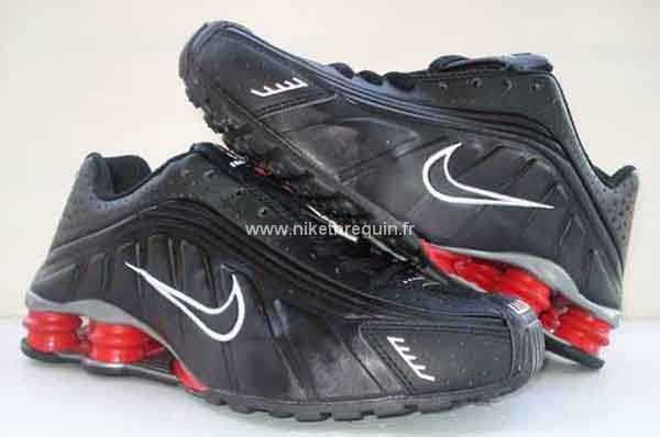 Nouveau Style Populaire Hommes Nike Shox R4 Noir Rouge